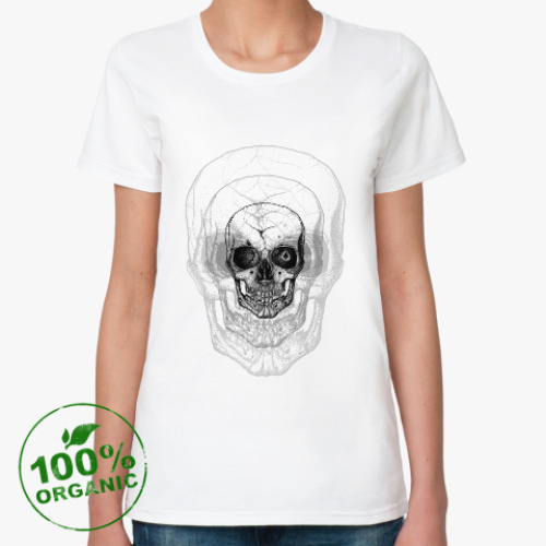 Женская футболка из органик-хлопка Mediator Skull