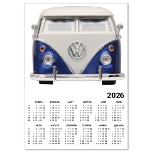 Календарь Volkswagen Bus