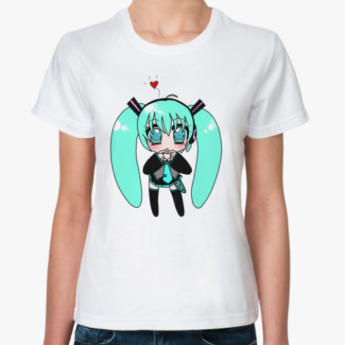 Классическая футболка Chibi Miku