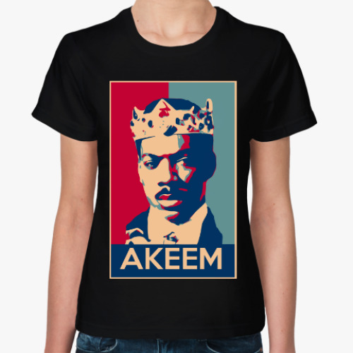 Женская футболка Принц Аким (Поездка в Америку)