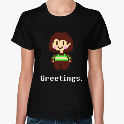 Женская футболка Chara. Greetings