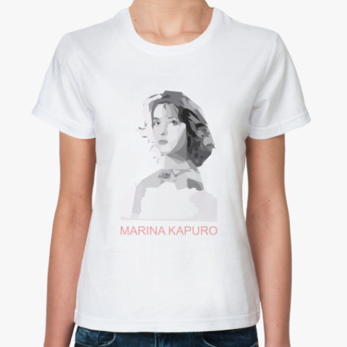 Классическая футболка Marina Kapuro