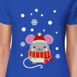 Мышка со снежинками