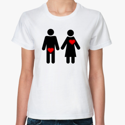 Классическая футболка Мужчина и женщина