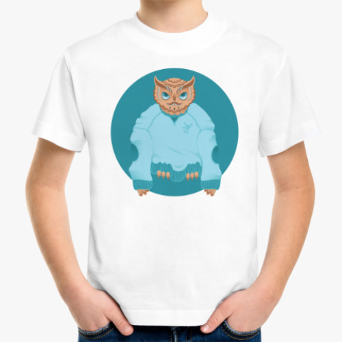 Детская футболка Animal Fashion: O is for Owl