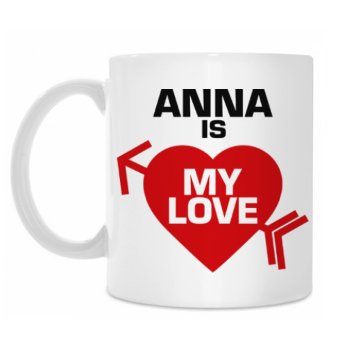 Кружка Анна - моя любовь