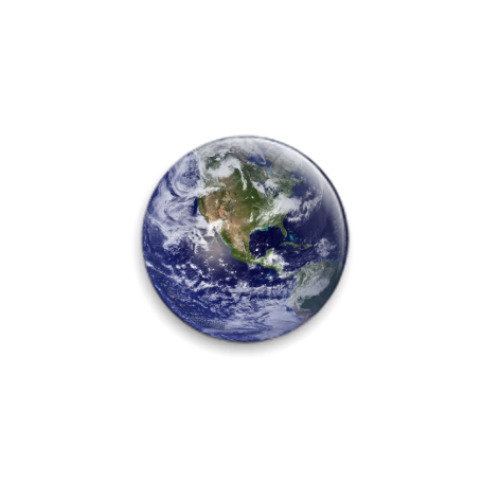 Значок 25мм  Планета Земля