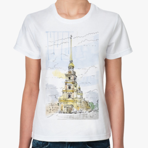 Классическая футболка Петропавловская крепость