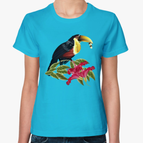 Женская футболка Красивая птица
