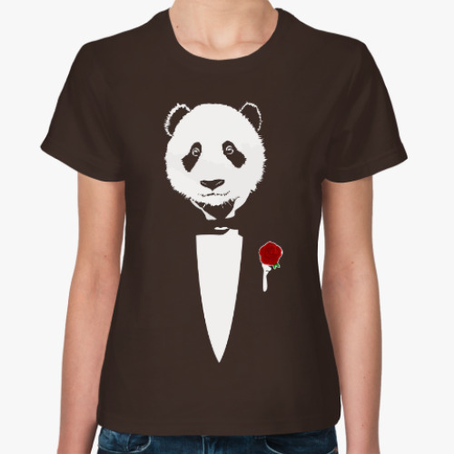 Женская футболка Panda Godfather