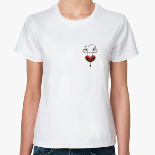 Классическая футболка Сердце из облака