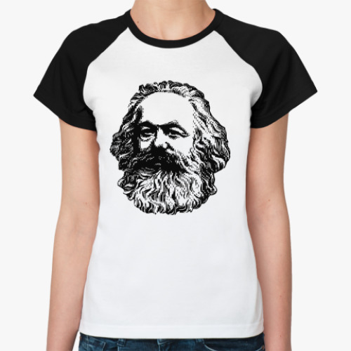 Женская футболка реглан Карл Маркс
