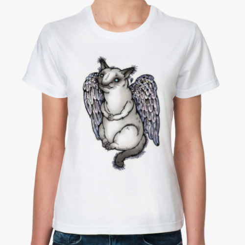 Классическая футболка Самодостаточная кошка