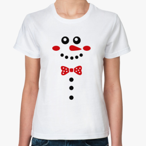 Классическая футболка Снеговик