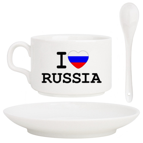 Кофейный набор I Love Russia