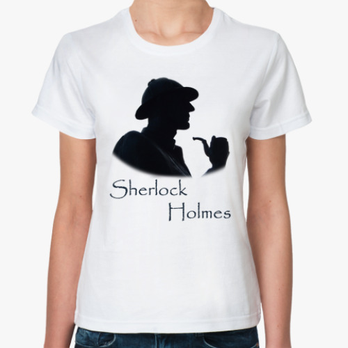 Классическая футболка ``Шерлок Холмс``