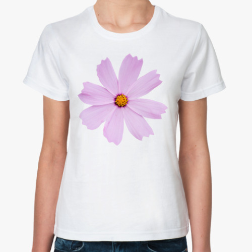 Классическая футболка Цветок космеи
