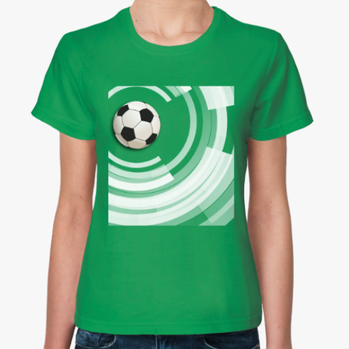Женская футболка Футбол
