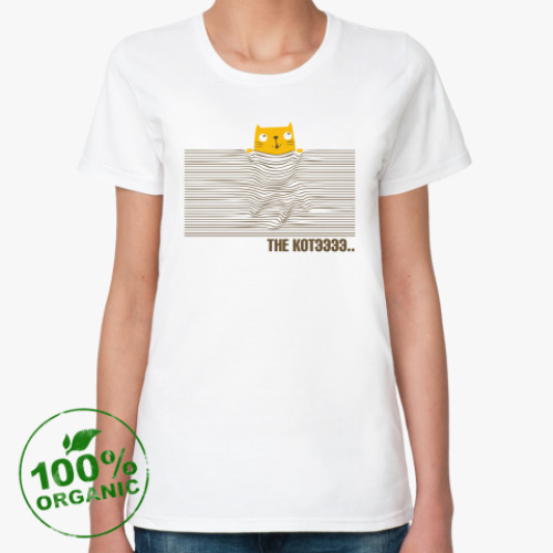 Женская футболка из органик-хлопка  ' The Котэ'