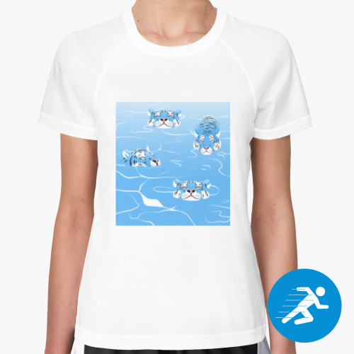 Женская спортивная футболка Год водяного тигра