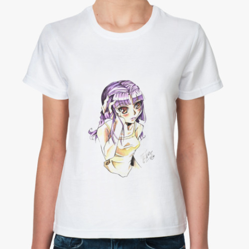 Классическая футболка  'Anime Girl'