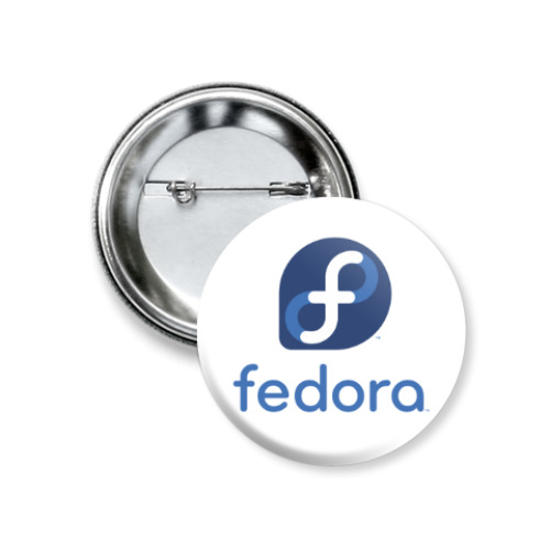 Значок 37мм Fedora