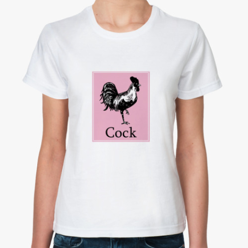 Классическая футболка  COCK