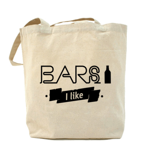 Сумка шоппер 'Bars I like'