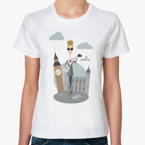 Классическая футболка Хмурый Лондон