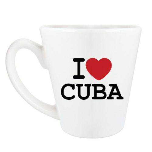 Чашка Латте I Love Cuba