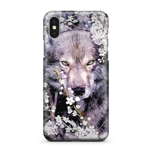 Чехол для iPhone X Волк