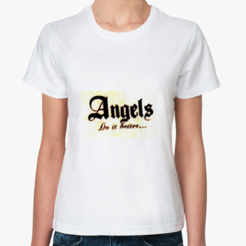 Классическая футболка  ангелы