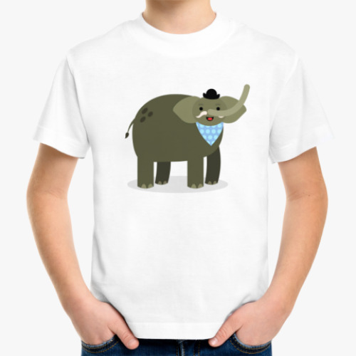 Детская футболка Слон Тромбон