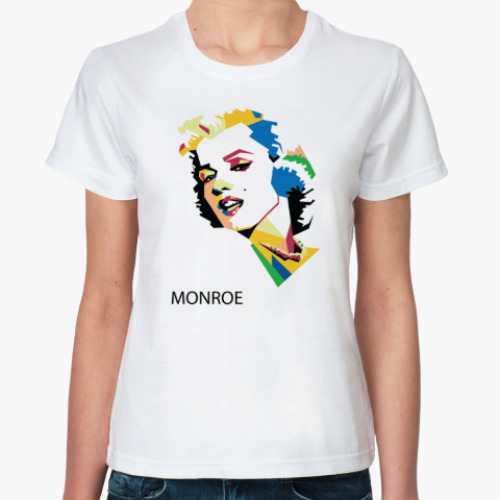 Классическая футболка Marlyn Monroe, Мэрлин монро