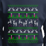 Страшный прикольный новогодний свитер подарок
