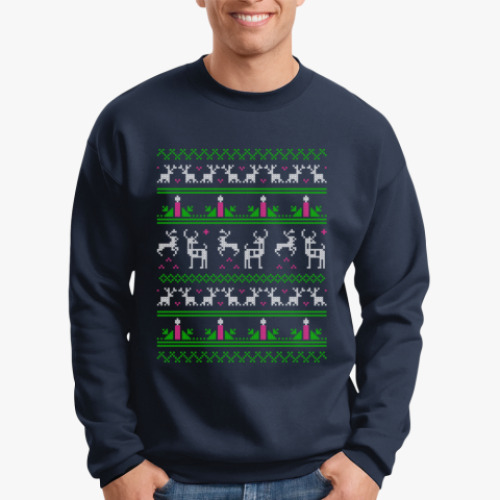 Свитшот Страшный прикольный новогодний свитер подарок