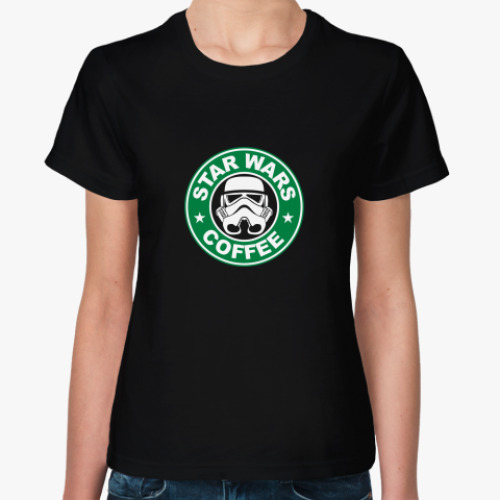 Женская футболка starwarscoffee