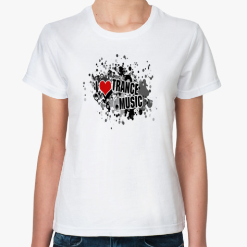 Классическая футболка I Love Trance