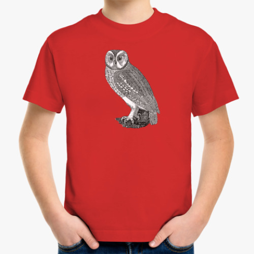 Детская футболка Сова - символ мудрости