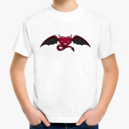 Детская футболка сердце-дьявол