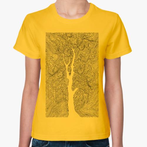 Женская футболка Древесный орнамент
