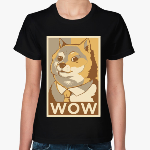 Женская футболка Собакен