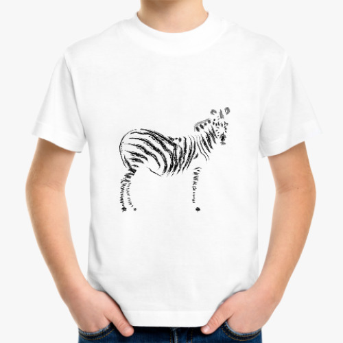 Детская футболка зебра