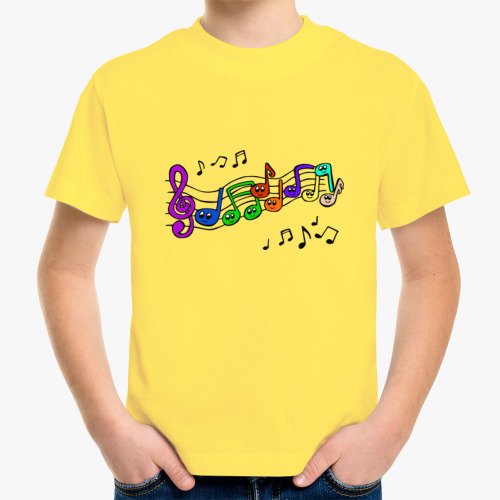 Детская футболка Musik color