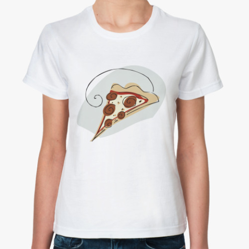 Классическая футболка Кусочек пиццы