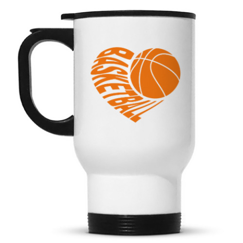 Кружка-термос Баскетбол в сердце