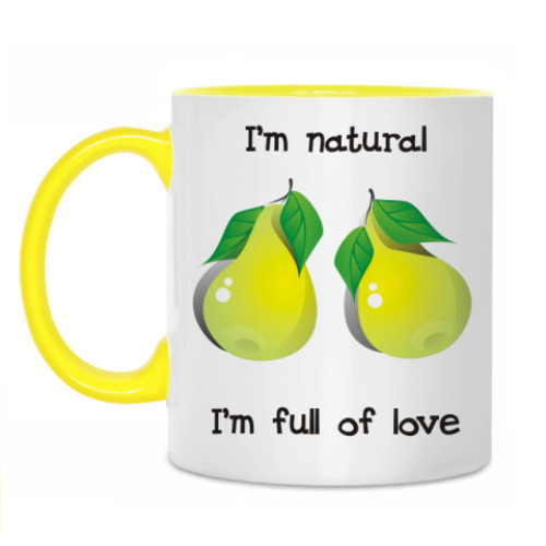 Кружка I'm natural, I'm full of love