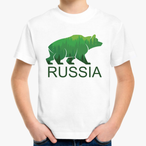 Детская футболка Россия, Russia