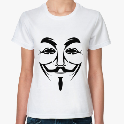 Классическая футболка Маска Анонимуса