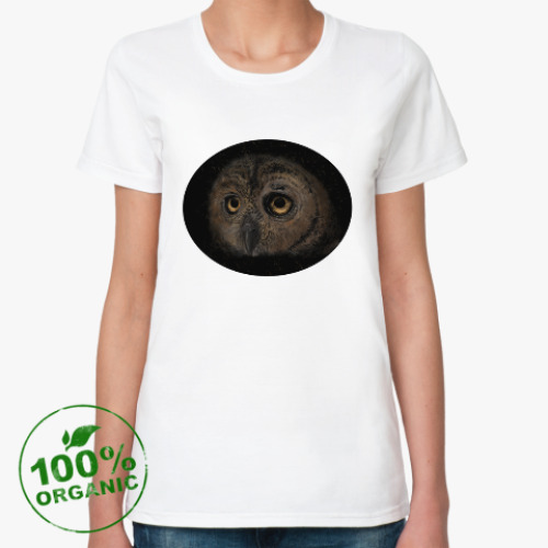 Женская футболка из органик-хлопка Сова